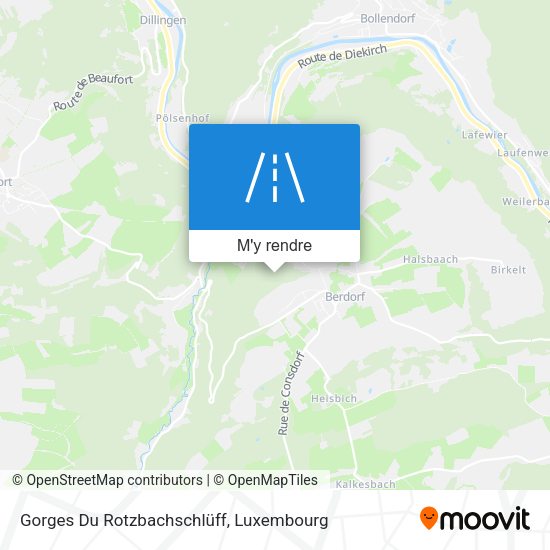 Gorges Du Rotzbachschlüff plan