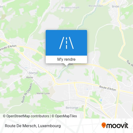 Route De Mersch plan