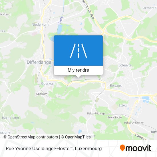 Rue Yvonne Useldinger-Hostert plan