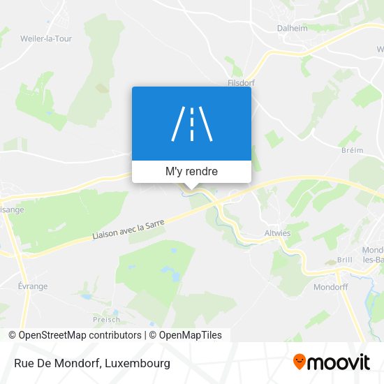 Rue De Mondorf plan