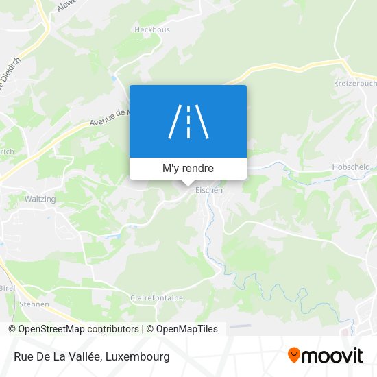 Rue De La Vallée plan