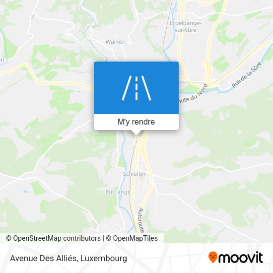 Avenue Des Alliés plan