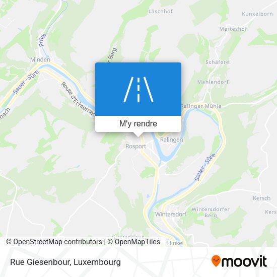 Rue Giesenbour plan