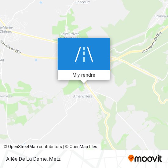 Allée De La Dame plan