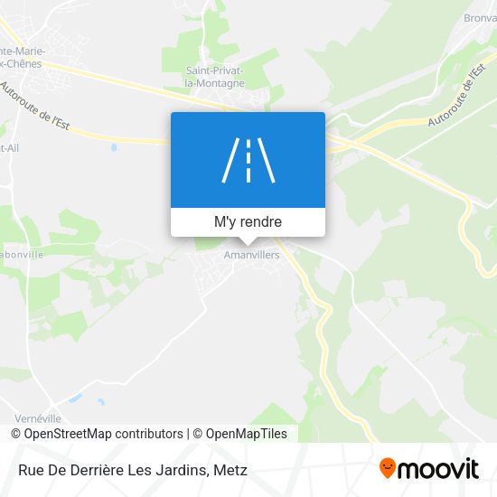 Rue De Derrière Les Jardins plan