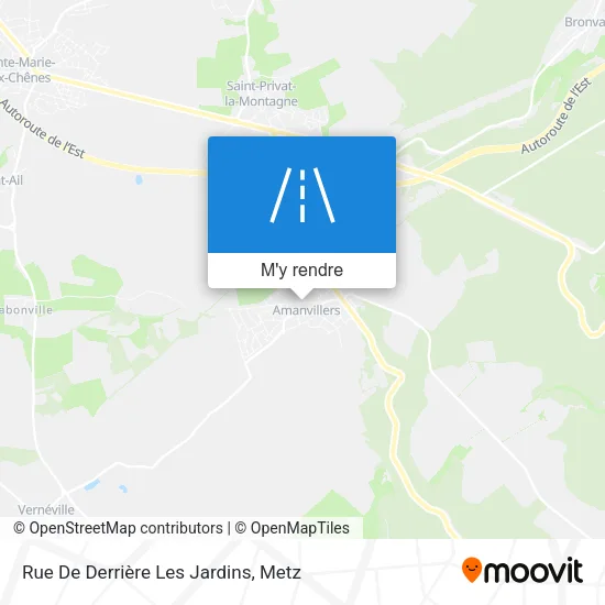 Rue De Derrière Les Jardins plan