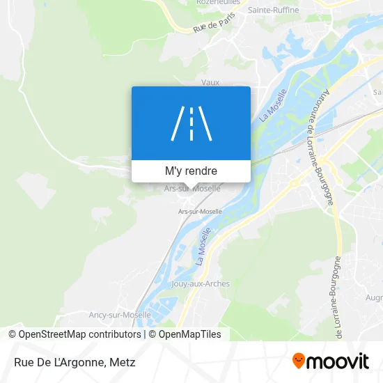 Rue De L'Argonne plan