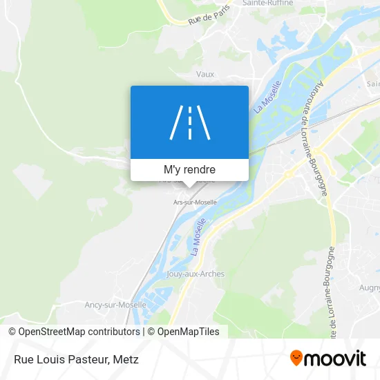 Rue Louis Pasteur plan