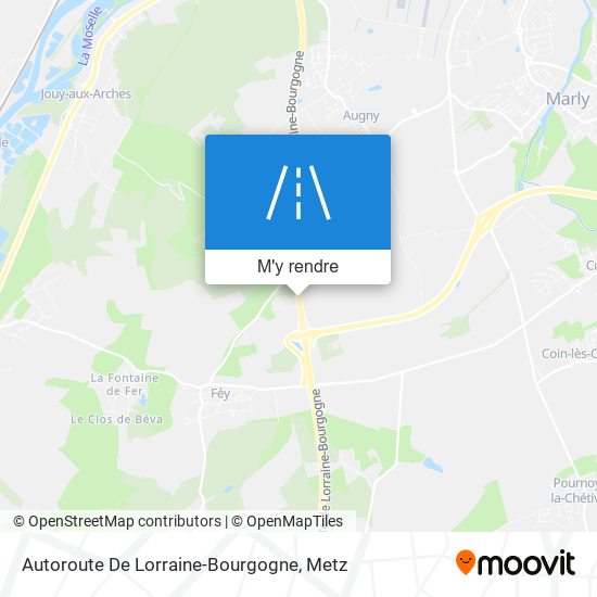Autoroute De Lorraine-Bourgogne plan