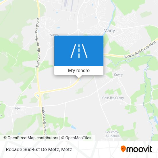 Rocade Sud-Est De Metz plan