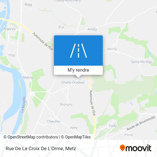 Rue De La Croix De L'Orme plan