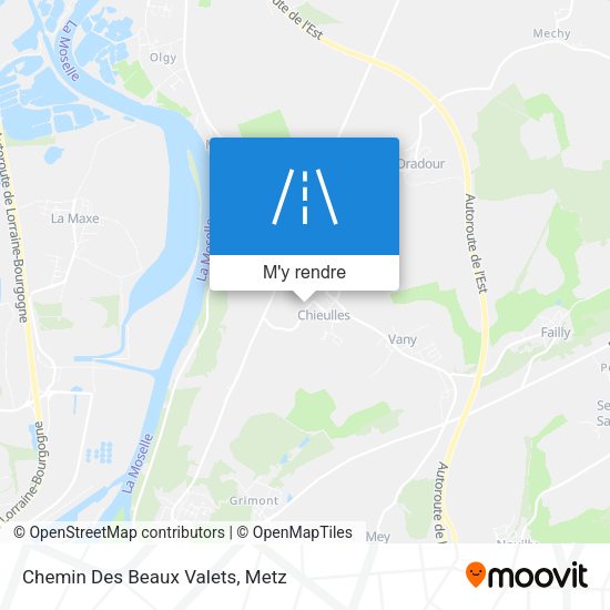 Chemin Des Beaux Valets plan