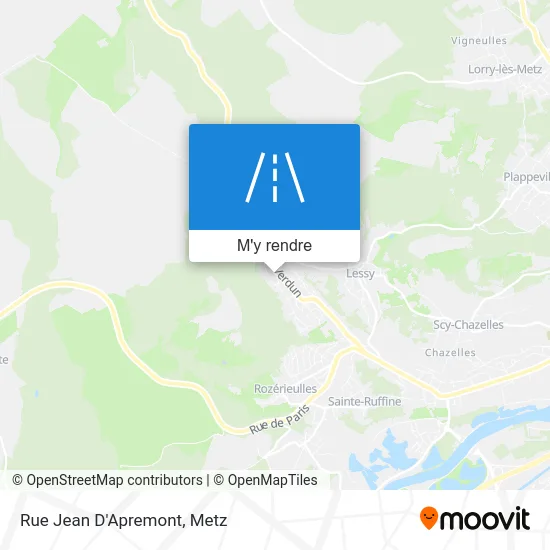 Rue Jean D'Apremont plan