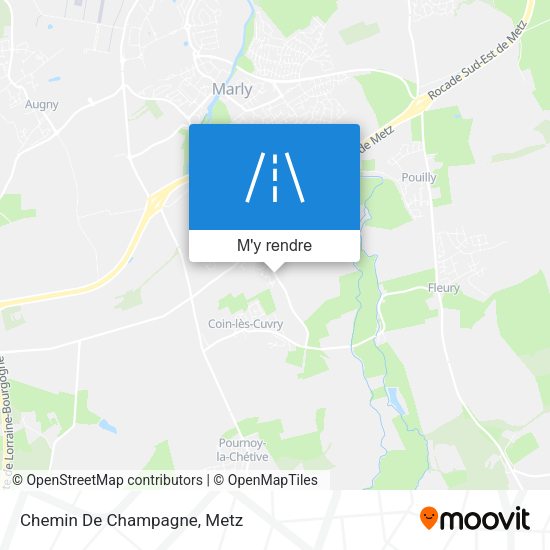 Chemin De Champagne plan