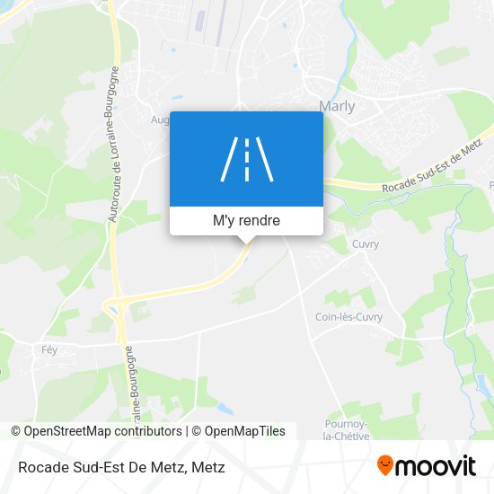 Rocade Sud-Est De Metz plan