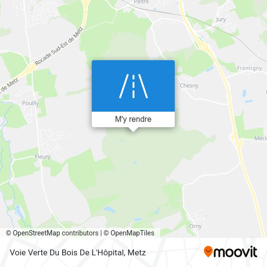 Voie Verte Du Bois De L'Hôpital plan