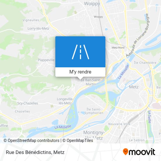 Rue Des Bénédictins plan