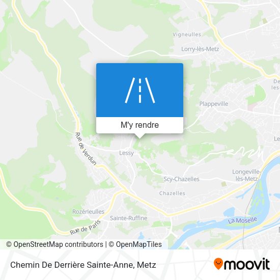 Chemin De Derrière Sainte-Anne plan