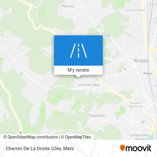 Chemin De La Droite Côte plan