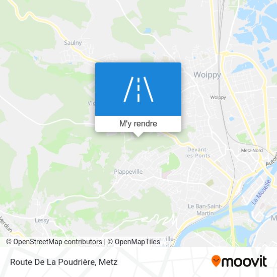 Route De La Poudrière plan
