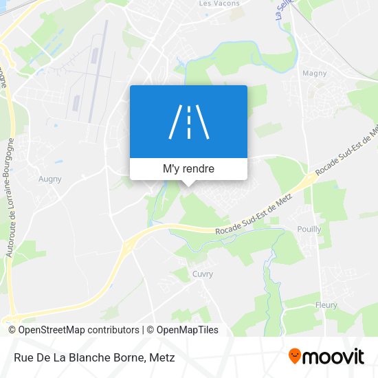 Rue De La Blanche Borne plan