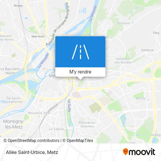 Allée Saint-Urbice plan