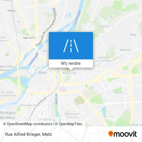 Rue Alfred Krieger plan