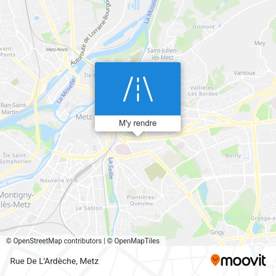 Rue De L'Ardèche plan