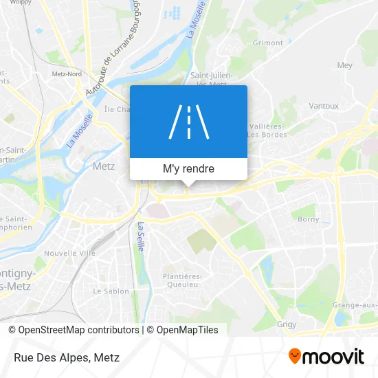 Rue Des Alpes plan