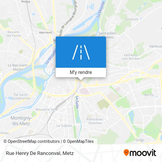 Rue Henry De Ranconval plan