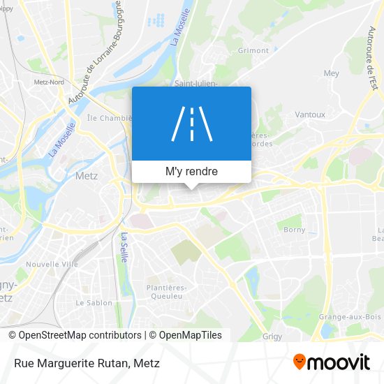 Rue Marguerite Rutan plan