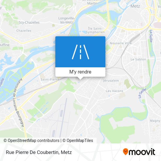 Rue Pierre De Coubertin plan