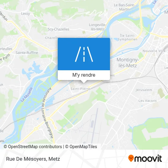 Rue De Mésoyers plan