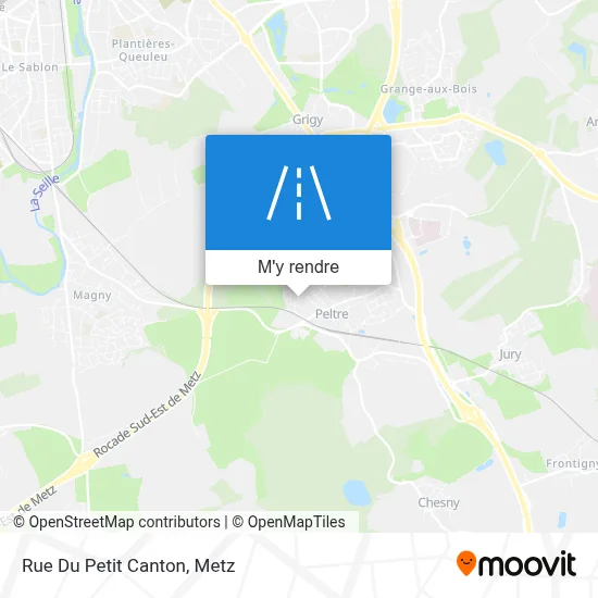 Rue Du Petit Canton plan