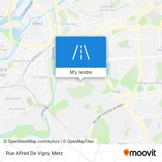 Rue Alfred De Vigny plan