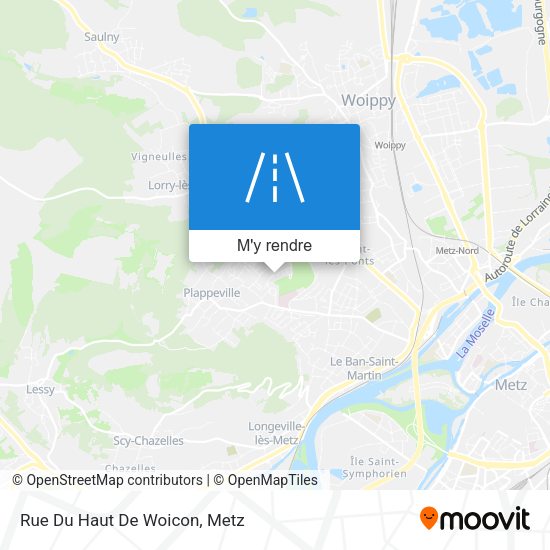 Rue Du Haut De Woicon plan