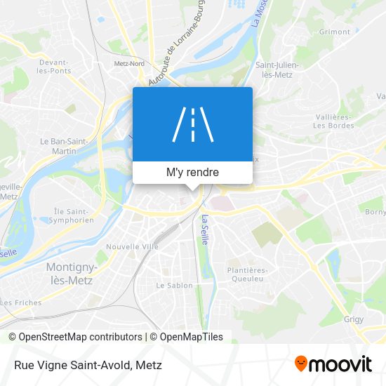 Rue Vigne Saint-Avold plan