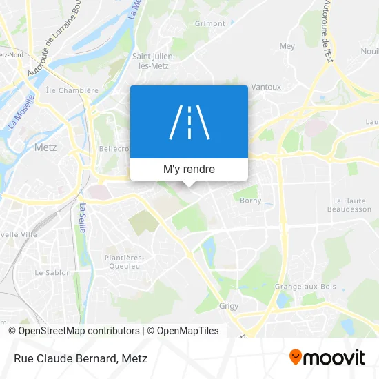 Rue Claude Bernard plan