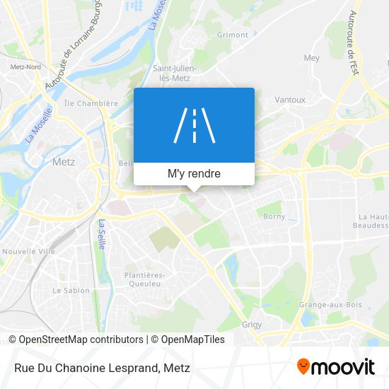 Rue Du Chanoine Lesprand plan