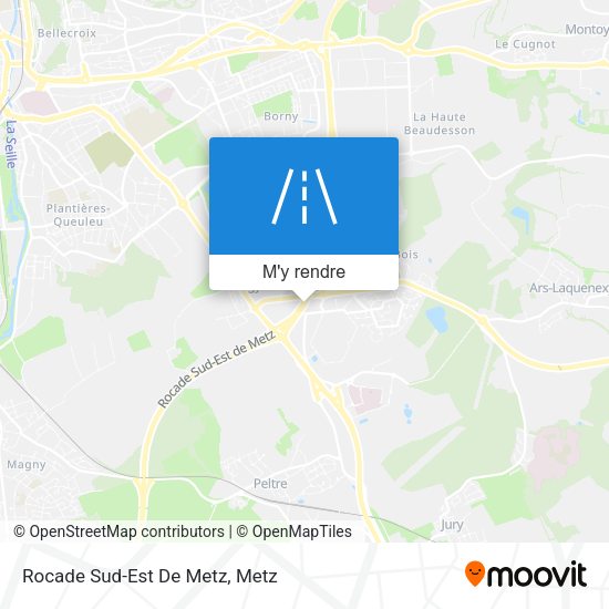 Rocade Sud-Est De Metz plan