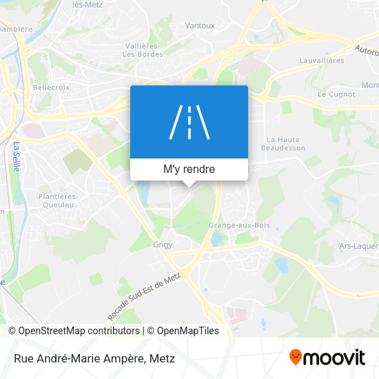 Rue André-Marie Ampère plan