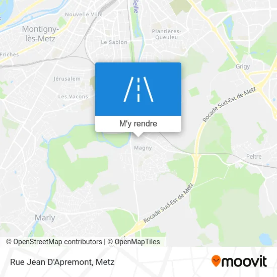 Rue Jean D'Apremont plan