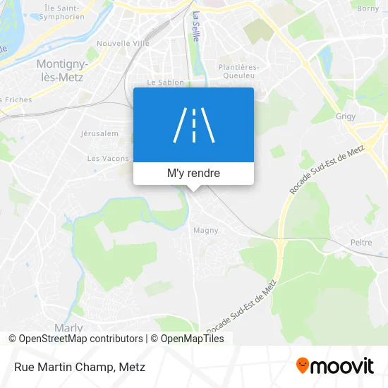 Rue Martin Champ plan