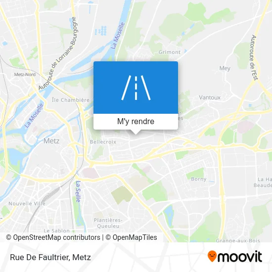 Rue De Faultrier plan