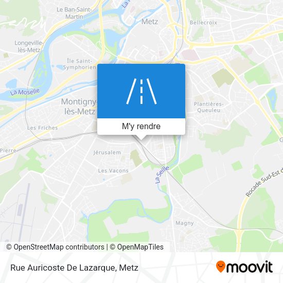 Rue Auricoste De Lazarque plan