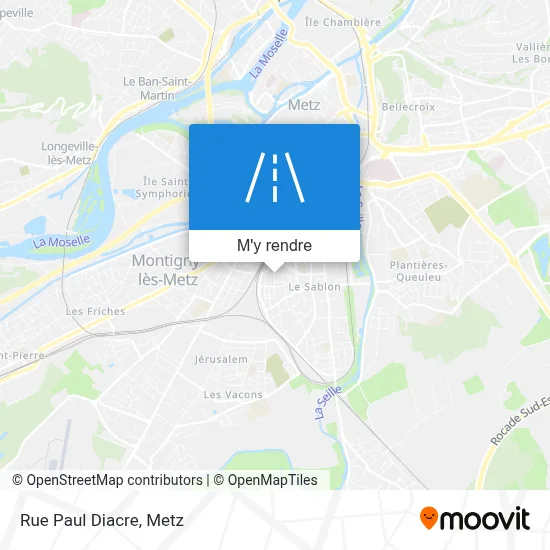 Rue Paul Diacre plan