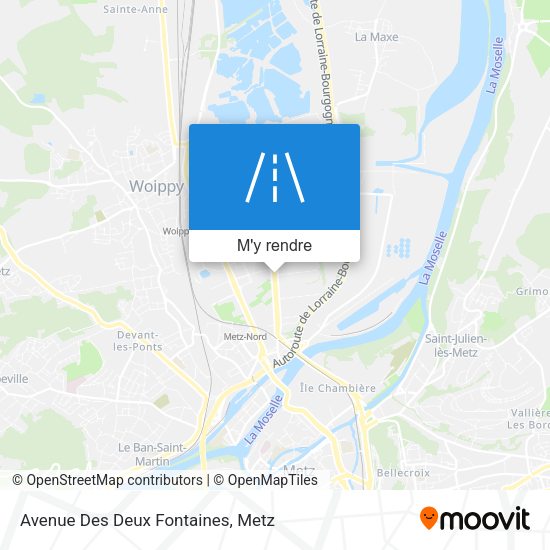 Avenue Des Deux Fontaines plan