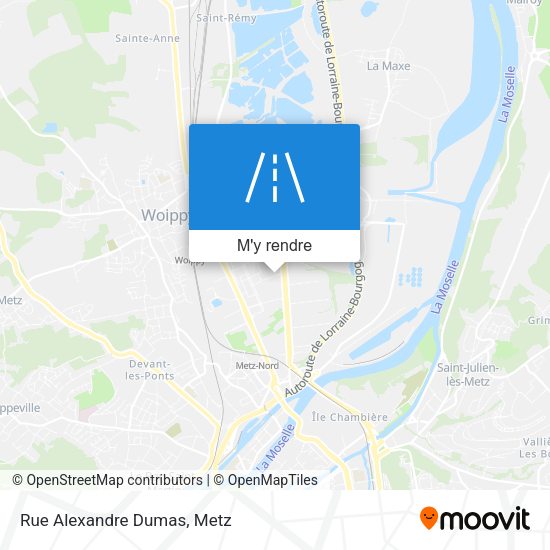 Rue Alexandre Dumas plan