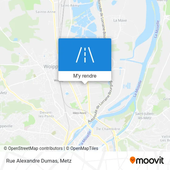 Rue Alexandre Dumas plan