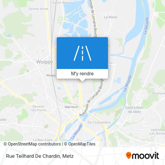 Rue Teilhard De Chardin plan